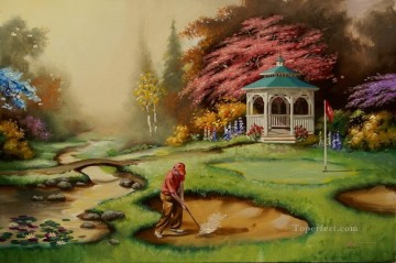 スポーツ Painting - ゴルフ03印象派